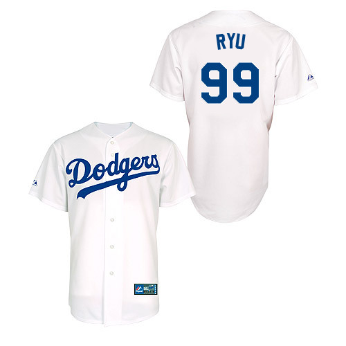 Hyun-jin Ryu #99 Youth Baseball Jersey-L A Dodgers Authentic Home White MLB Jersey